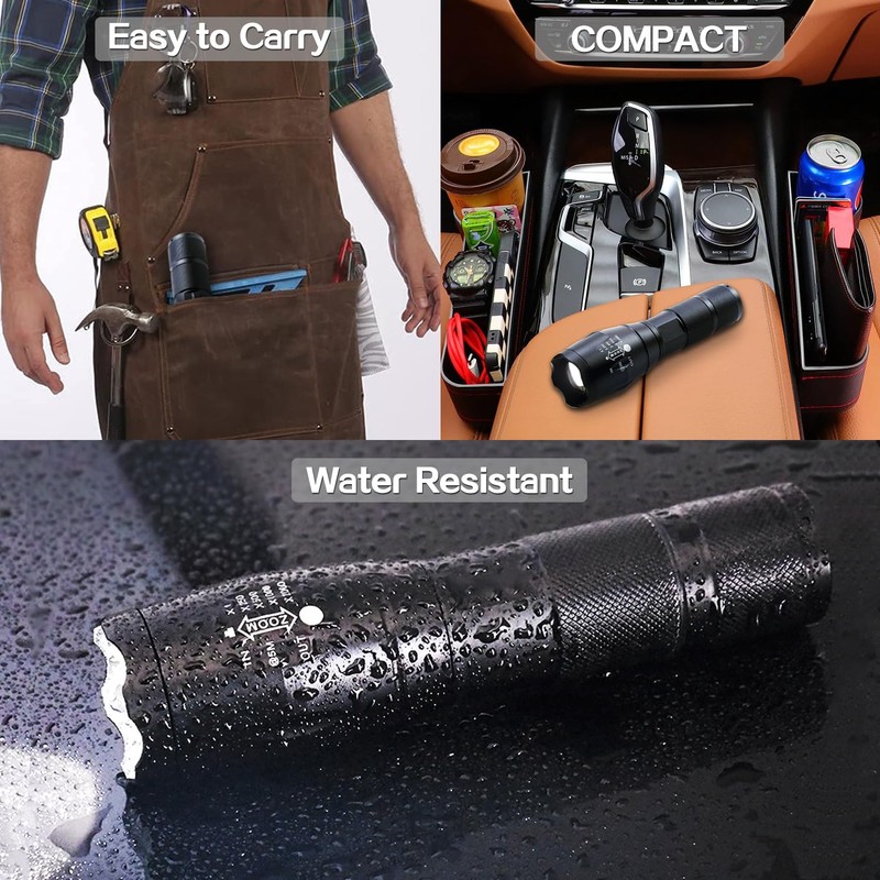 MVIOCS LED Flashlights High Lumens - Flashlights for Camping, Hiking,