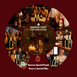 Semecca® Wine Opener – Professional Waiter’s Corkscrew, Double Hinged Wine Key, Wine Bottle Opener with Wooden Gift Box, Gift for Wine Lovers (Maunwood)