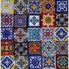 Escanver 115 Piezas Azulejo Talavera 10cm Diferentes Variados Confeti