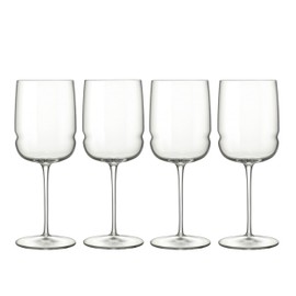 Luigi Bormioli Grandioso - 15.25 Oz. Chardonnay Wine Glasses, Set of 4 - Titanium Reinforced Stem, Made of SON-hyx Crystal - Sinuous Design White Wine Glass - Made in Italy, Dishwasher Safe