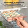 Drawer Egg Holder, Pull-Out Fridge Egg Organiser, Extendable Egg Storage