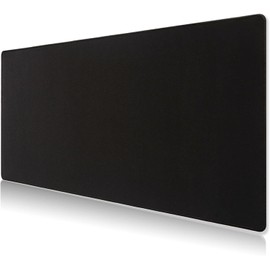 Alfombrilla para ratón, color negro, alfombrilla de ratón XXL, 800 x 400 mm, alfombrilla de ratón grande, alfombrilla para gaming, superficie a