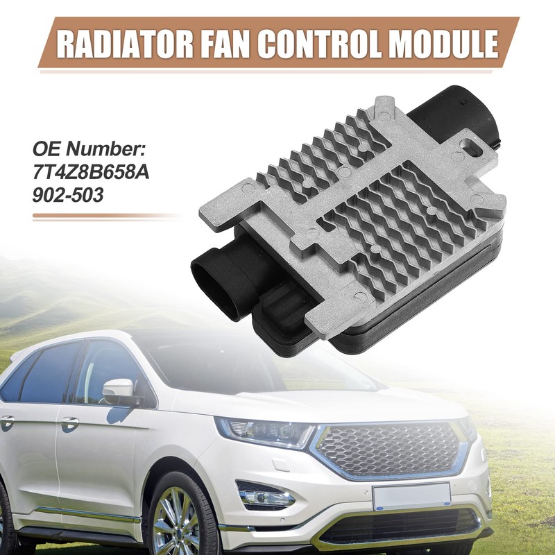 X AUTOHAUX Engine Cooling Fan Controller for Ford Edge 2011-2014