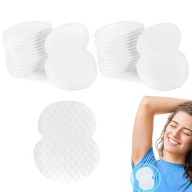 100 Pcs Armpit Sweat Pads, Underarm Sweat Pads for Women Men, Disposable Underarm Sweat Pads, Odour Free Invisible Comfortable Super Absorbent Pad, Fights Hyperhidrosis