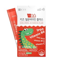 Chong Kun Dang Jel Ttenteun Kids Iron & Vitamin Plus 2g 30 Sticks / 종근당 젤튼튼 키즈 철분비타민 플러스 2g x 30포