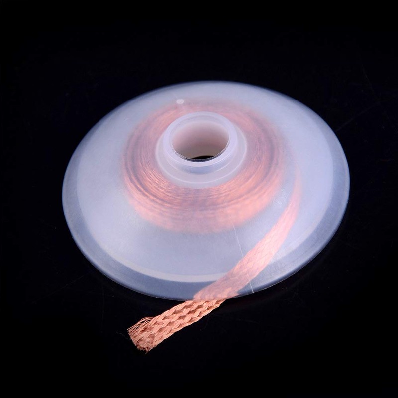 4Pcs Desoldering Braid Wick Wire, 2.5mm No-Clean Electronic Desoldering Copper