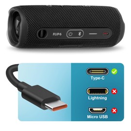 Charger for JBL Charge 4, Charge 5, JBL Flip 5,Flip 6, JBL Pulse 4, Pulse 5, Clip4, Clip5, JRPOP, Endurance Peak II, USB JBL Charger Cord Replacement Wireless Bluetooth Earphones Speakers