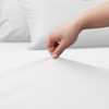 puredown Fitted Sheet 180 x 200 cm Microfibre Bed Sheet