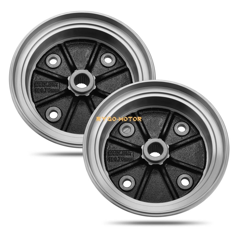 M MATI Rear Brake Drums & Brake Shoes For Kawasaki