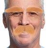 Koonfan Cosplay Orange Fake Mustache and Eyebrow Set for Adult