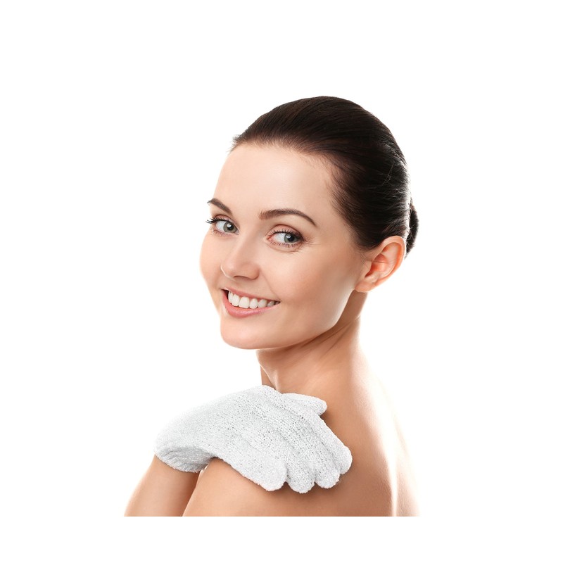Linda Linda Exfoliating Bath Gloves, Pack of 4