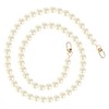 VALICLUD Pearl Handbag Chain Pearl Pearl Shoulder Strap Crossbody Bag