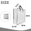 GONGKANGYUAN 25 Gallon Large Clear Storage Bags with Zipper and