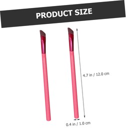 FRCOLOR 2sets Professional Makeup Angled Brush Eyebrow Powder Mascara Tool Easy to Use Portable 2pcs*2