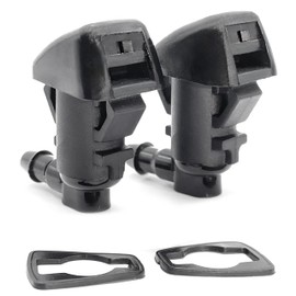 Front Windshield Washer Nozzles replacement for Dodge Nitro 2007-2012, Jeep Commander 2006-2010 – Wiper washer sprayers replaces 55157319AA, 4806312AA by Click&Fit, 2-pcs kit