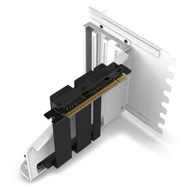 Nzxt Vertical GPU Mounting Kit-AB-RH175-W1-175mm PCIe 4.0x16 Riser Cable - GPU Mount Heavy Duty Steel Bracket, Black/White