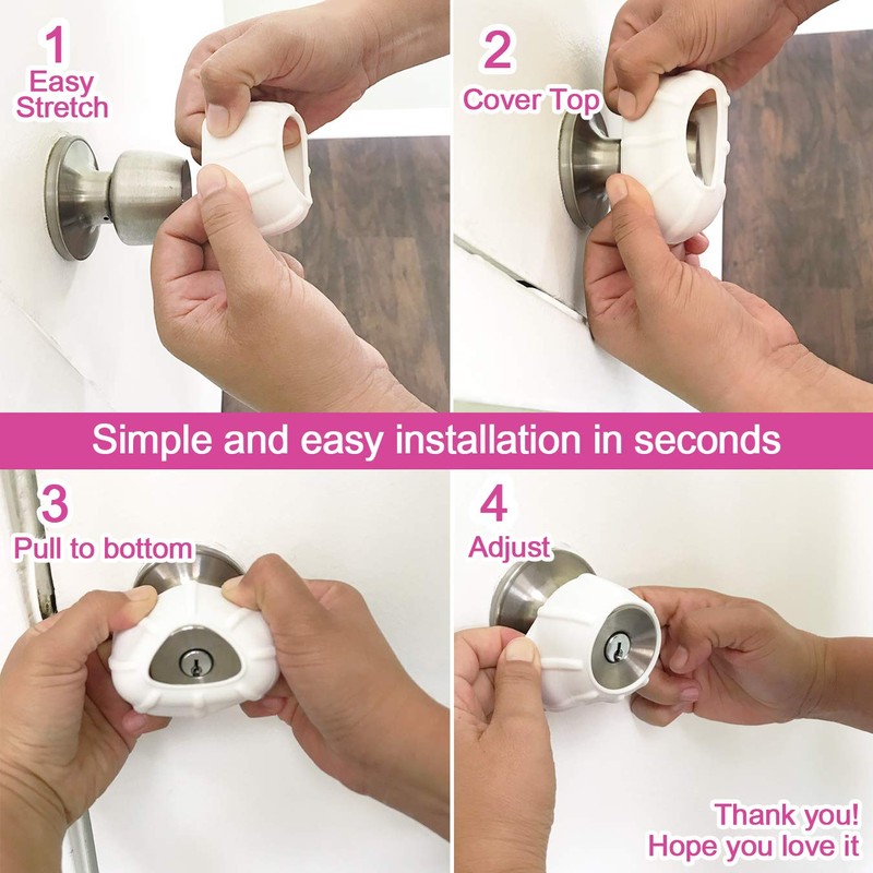 New Enjoy Cover - Door Knob Cover Grips Non Slip