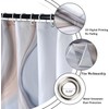 GCIREC Brown Marble Shower Curtain, Tan Brown Mix Grey Ombre