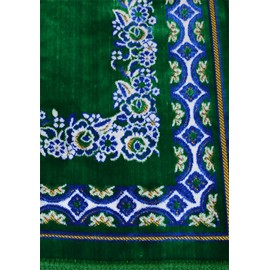 Islamic Prayer Rugs Made in Turkey with Fine Velvet (Green)