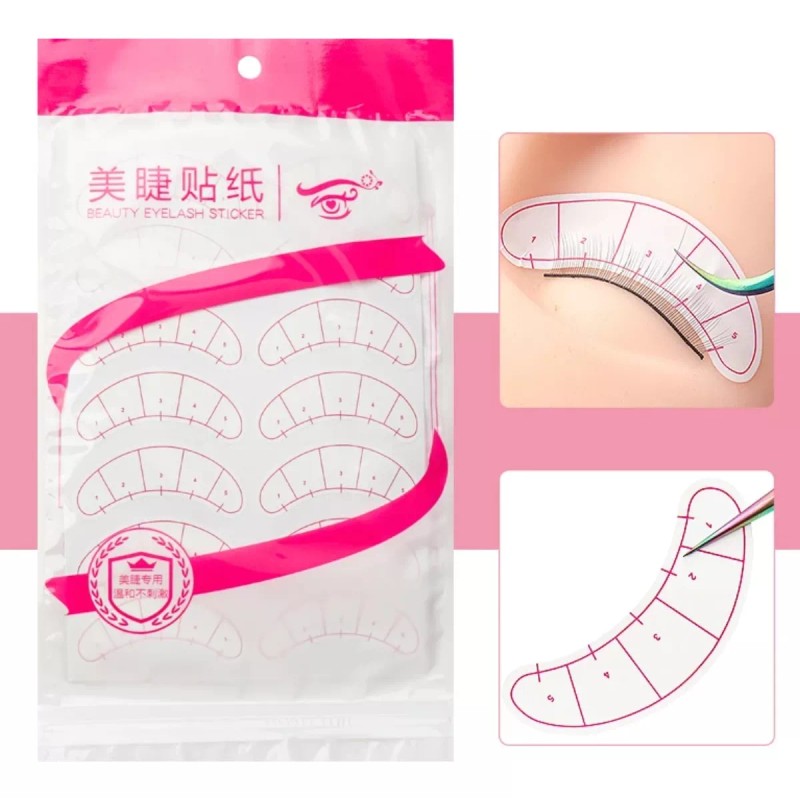 Veraly 280 Parches Guía Extensión Pestañas Aplicación Lashes Ojos F