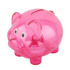 alcancia para propinas Linda Hucha, Hucha De Resina Irrompible, Tarro De Ahorro De Regalo De Juguete para Niños, Hucha para Niñas Y Niños, Regalos Prácticos para Cumpleaños, Navidad, Baby Shower(Rosa