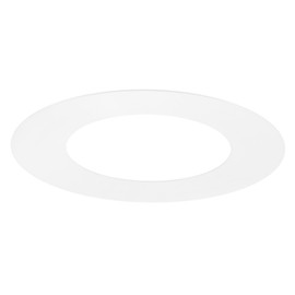 M METERXITY 1-Pack Goof Rings for 3 Inch Recessed Lights, 3" ID 5.3" OD Durable Steel Trim Ring Flush Mount White Can Light Trim Ring Cover for Ceiling Can Downlights