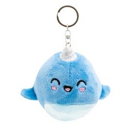 Mr. Wonderful Small Narval Colourful Plush Keyring Large, Colourful