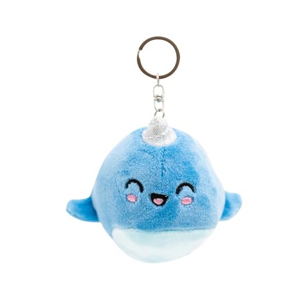 Mr. Wonderful Small Narval Colourful Plush Keyring Large, Colourful