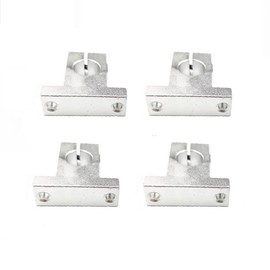 4pcs SK20 Linear Rail Support 20mm Aluminum Alloy Linear Motion Rail Clamp Rod Guide Rail