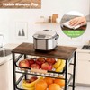 ULIKEUS 5-Tier Utility Kitchen Cart Storage with Pull-Out Baskets and