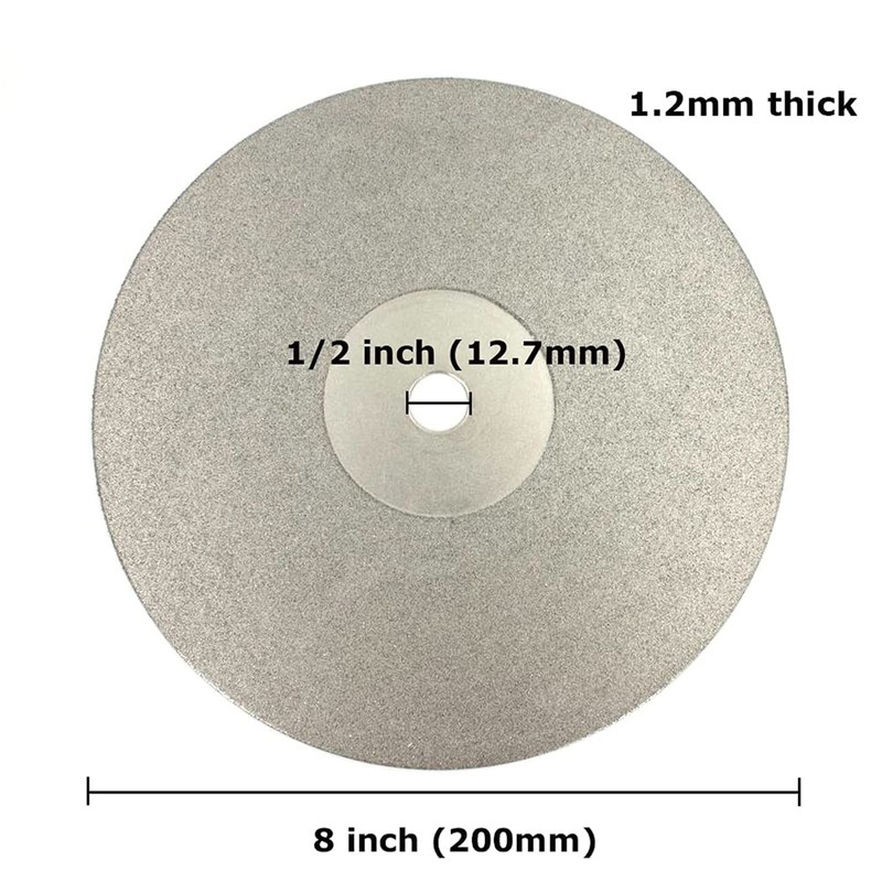 AcbbMNS 3Pcs 200mm 8 Inch Flat Lap Disc 180 320