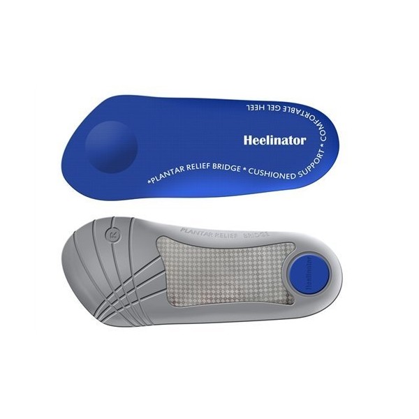 Heelinator Premium Quality ¾ Plantar Fasciitis Gel Insole for Men & Women – Foot & Heel Pain Relief Orthotic – Orthopedic Support – Women’s 6-11