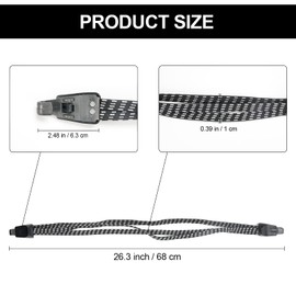 Pack of 3 Bicycle Tie Down Strap Luggage Rack 68-120 cm Bicycle Tie Down Strap Tensioner Expander with Hook Luggage Rack Rubber Tensioner Expander Black Rubber for Cycling Motorcycle Fixing Bicycle