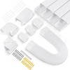 KuriProtect 5" W 17Ft Decorative PVC Line Set Cover Kit