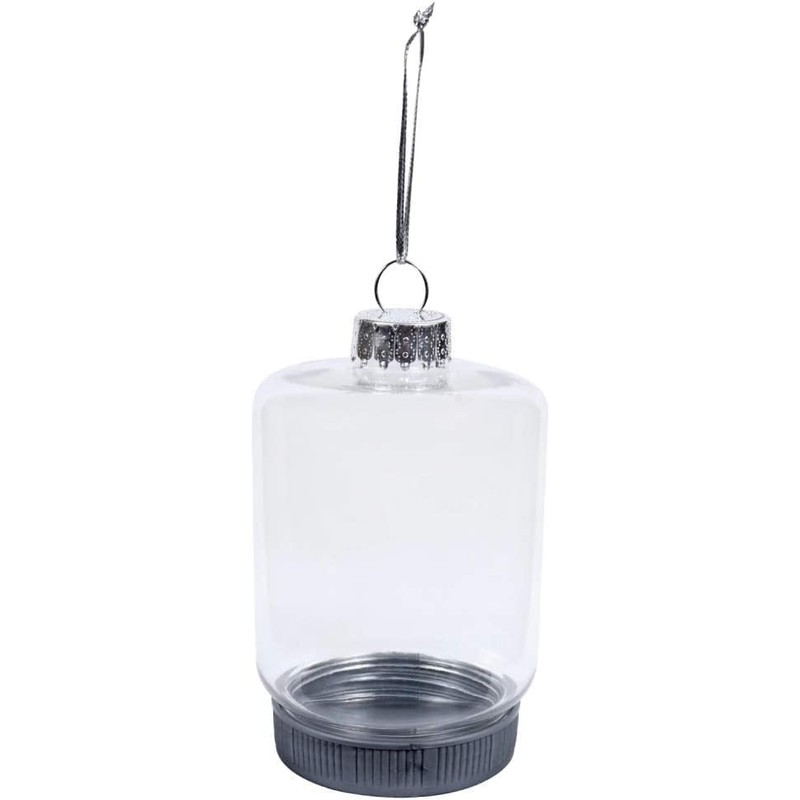 Mason Jar Clear Plastic Ornament Globe - Craft Project to