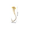 BESPORTBLE 3pcs Fish Hook Long Shank Offset Hooks for Catfishing