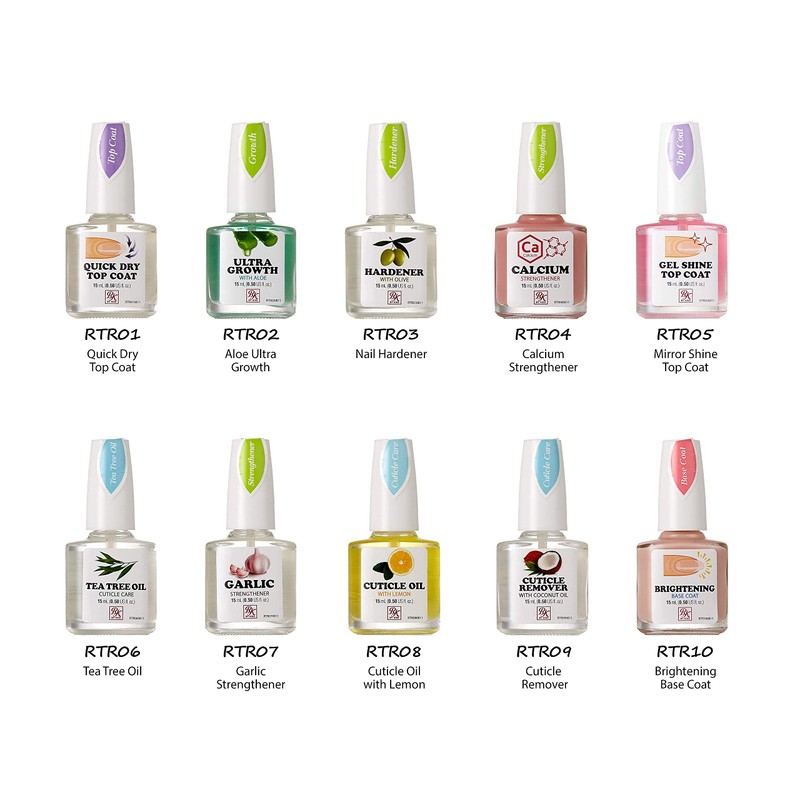 Ruby Kisses Nail Treatment (1 PACK, Brightening Base Coat)