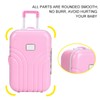 JTLB Baby Suitcase Toy Cute Plastic Rolling Suitcase Mini Luggage