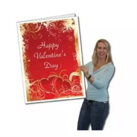 Undisclosed 3' Stock Design Giant Valentine's Day Card W/Envelope
