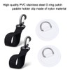 SHINETEC 4 Stück Kajak Paddle Storage Clip & D-Ring Patch