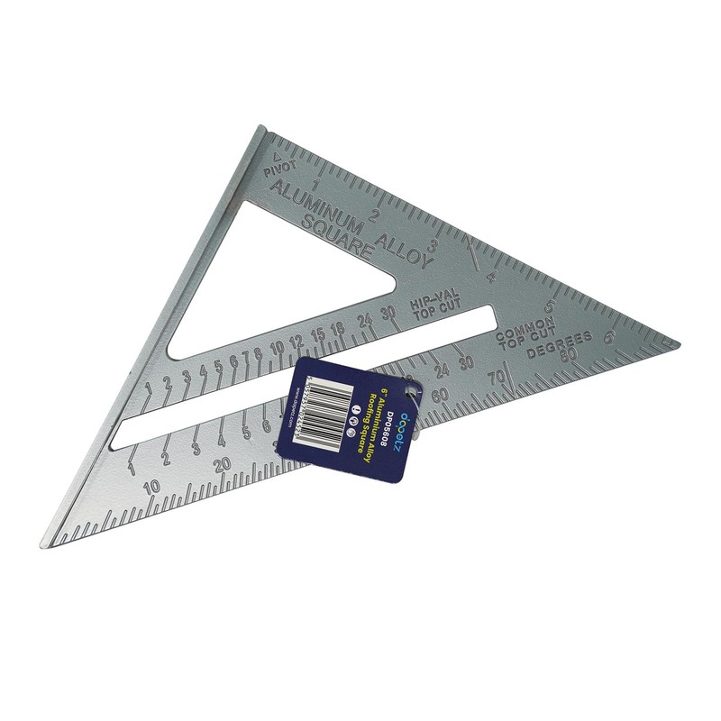 Dapetz ® 6" Aluminum Alloy Roofing Square, Triangle Measuring Gauge,