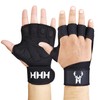 HHH Gym Gloves Weight Lifting Gym Gel padded Gloves strap
