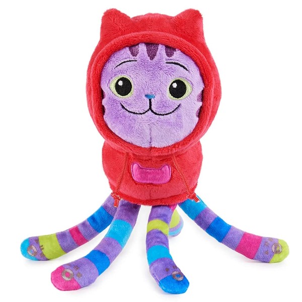 Gabby's Dollhouse: Purr-ific Plush - DJ Catnip, Kids Toys for Ages 3 and up, 10 inches