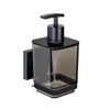 WENKO Quadro Soap Dispenser 340 ml Plastic with Stainless Steel