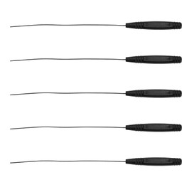 SING F LTD 5pcs 12.5cm Hearing Aid Cleaner Rod Long Hearing Aids Wire Wax Remover Slim Tubes Cleaning Accessory Earmold Vent Cleaner for Sound Tubes