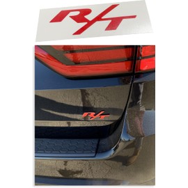 R/T Emblem Overlay Decal Sticker - 2011-2026 Durango R/T (Gloss Red)