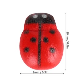 300Pcs Tiny Simulation Ladybugs Self Adhesive Painted Ladybugs Sticker