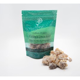 Al-Hojari Frankincense by Nooraqi | Omani Boswellia Sacra Golden Resin Rocks (28g / 1 Oz) – Ideal for Burning, Aromatherapy, Spiritual Use in Churches & Mosques, and Adding to Water or Tea