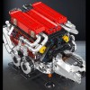 Mould King 10163 W16 Engine Red Motor Model Building Block