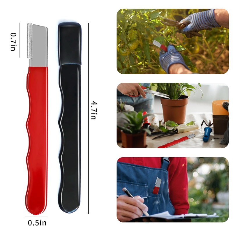 6 Pack Garden Tool Blade Sharpener Portable Blade Sharpener for